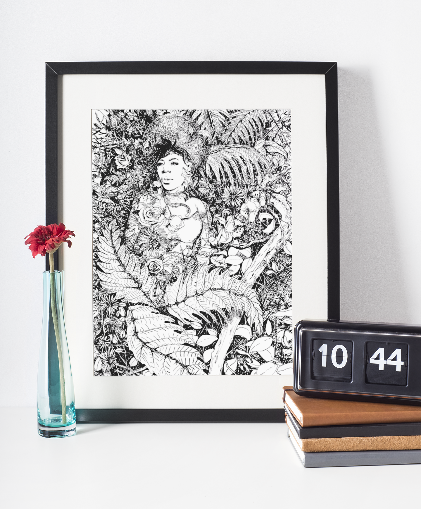 "Tropical Goddess" Art print.