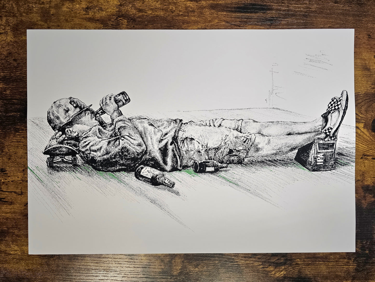 "Chillen" Art Print 13x19 inches