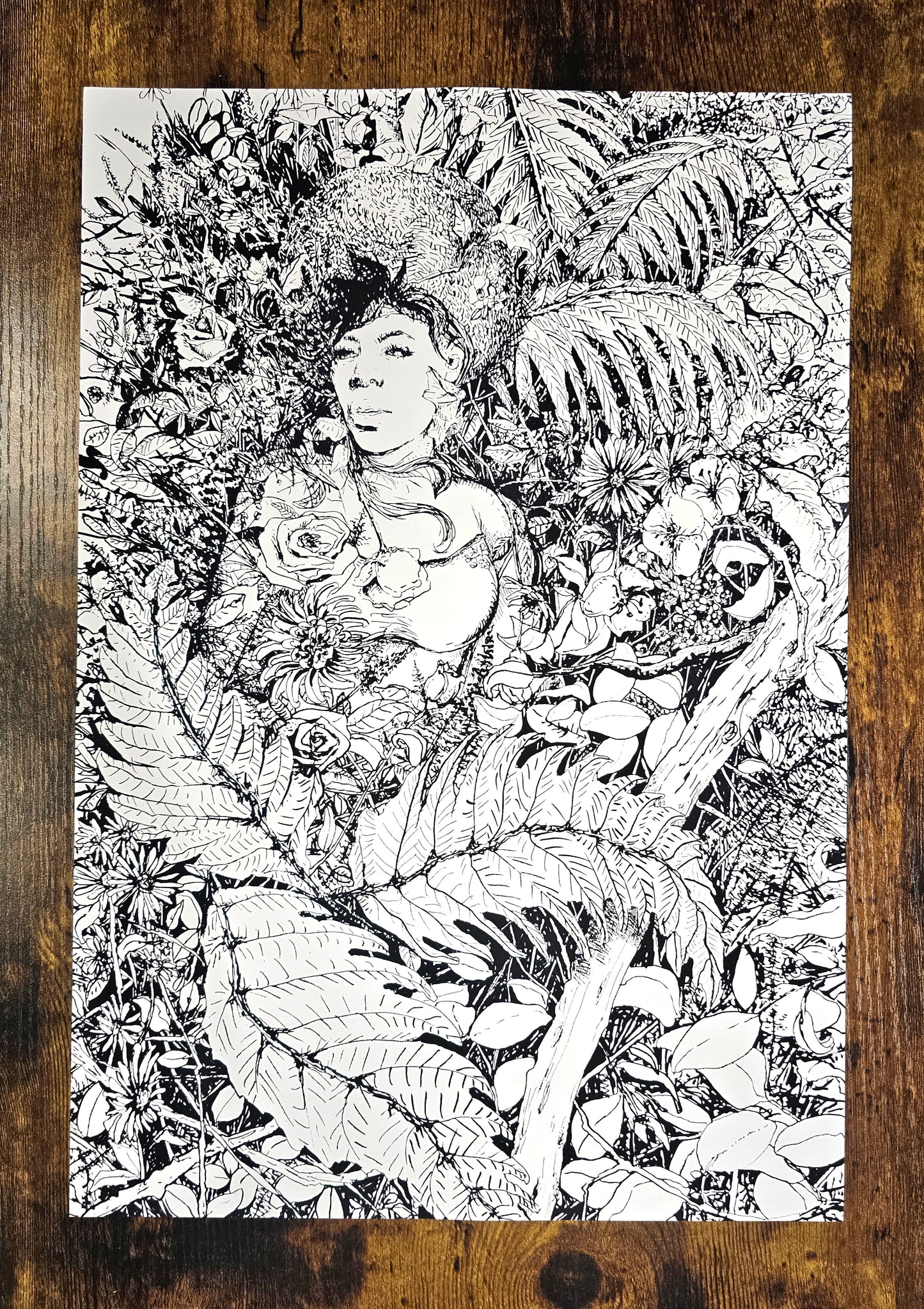 "Tropical Goddess" Art print.
